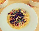 フライパンひとつで和風パスタ作り方8写真