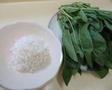 漢方医お勧め薬膳！ほうれんそう粥作り方1写真
