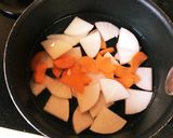 肉味噌の煮物作り方1写真