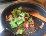 四角豆とベーコンの炒め物作り方13写真