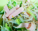 レンジで☆もやしときゅうりとハムのナムル作り方4写真