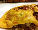 納豆オムライス(和風)作り方3写真