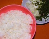 鶏たま炒飯（昔ながらのラーメン店風）作り方2写真