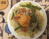 夏バテ解消 あんの冷製パスタ おろし付き作り方9写真
