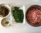 だしがら昆布とセロリの葉で牛そぼろ作り方1写真