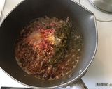 だしがら昆布とセロリの葉で牛そぼろ作り方2写真