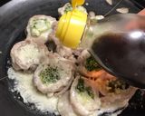 レンジで簡単♡たっぷりネギの豚巻きチーズ作り方6写真