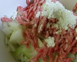 ピーマンに玉ねぎとひき肉の詰めもの作り方2写真