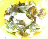 最速の鶏ガラ味のきゅうりとわかめの酢の物作り方2写真