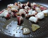 タコと大葉のガーリックバター醤油パスタ作り方4写真