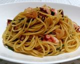 タコと大葉のガーリックバター醤油パスタ作り方7写真