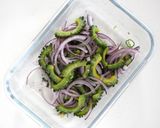 揚げゴーヤと紫玉ねぎのスリランカ風サラダ作り方7写真