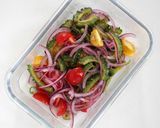 揚げゴーヤと紫玉ねぎのスリランカ風サラダ作り方9写真