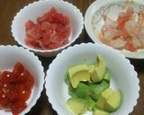 よくばり海鮮彩り丼作り方1写真