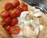 もちふとミニトマトの卵とじ作り方1写真