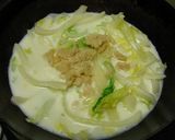 白菜と貝柱のクリーム煮作り方4写真