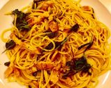 簡単＊サラダ菜とベーコンの和風パスタ作り方7写真