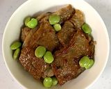 牛カルビ丼に卵黄のっけ盛り作り方1写真