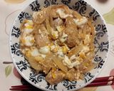 フライパンでこんがり炒め親子丼作り方6写真