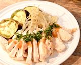 時短簡単♪レンジ蒸し鶏と温野菜の梅肉ダレ作り方6写真