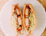 朝食に☆簡単チキンカツサンドイッチ作り方6写真