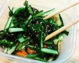 簡単！節約♪きゅうりとニラの塩昆布ナムル作り方3写真