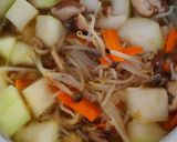 簡単❀冬瓜ともやし きのこの中華スープ♪作り方6写真