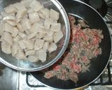 基本のこんにゃくの甘辛煮♪簡単牛肉と作り方5写真