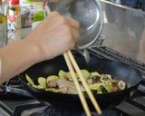 きのことズッキーニのペパー炒め作り方3写真