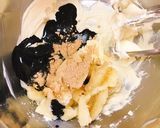 黒胡麻バナナ+マカのレアチーズパフェ作り方4写真