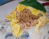 明太マヨオムライス~クリームソースがけ~作り方10写真