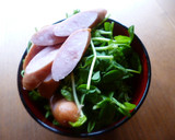 ウインナーと豆苗のキム玉炒め♪作り方1写真