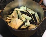お手軽な旬の煮物♪なすと豚肉の旨煮作り方3写真