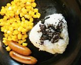 朝食に♡トロッとチーズのおにぎりプレート作り方4写真
