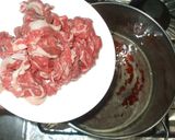 基本の肉豆腐♪簡単牛肉・えのき・豆腐作り方5写真