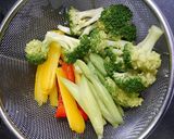 レンジで簡単！作り置き野菜の卵和え作り方1写真