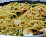 タコと大葉のガーリックバター醤油パスタ作り方6写真