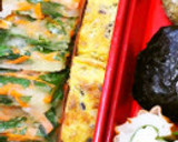 お弁当に！簡単ごまごま玉子焼き作り方4写真