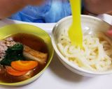 栄養満点☺️♥️☺️肉汁うどんランチ作り方4写真