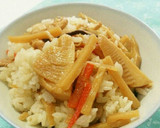 炊飯器でもちもち ＊鶏ごぼうおこわ＊作り方13写真