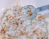 濃厚！オクラ納豆☆冷やしごま豆乳麺。作り方4写真