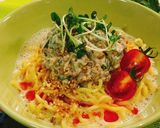 濃厚！オクラ納豆☆冷やしごま豆乳麺。作り方6写真