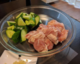 鶏もも肉ときゅうりの味噌炒め作り方1写真