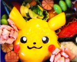 ピカチュウ&モンスターボールの キャラ弁作り方9写真