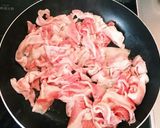 定食屋さんの味！豚バラ肉で豚の生姜焼き風作り方2写真