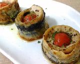 秋刀魚のトマトロール巻きソテー♪作り方4写真