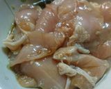 糖質制限♪鳥むね肉マスタード炒め作り方2写真