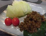 キャベツで包んで食べる肉味噌炒め作り方6写真