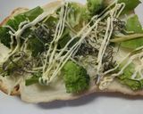 スイスチャード×ブロッコリー　和トースト作り方4写真