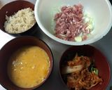 スタミナ！アボカドのキムチチャーハン！作り方1写真